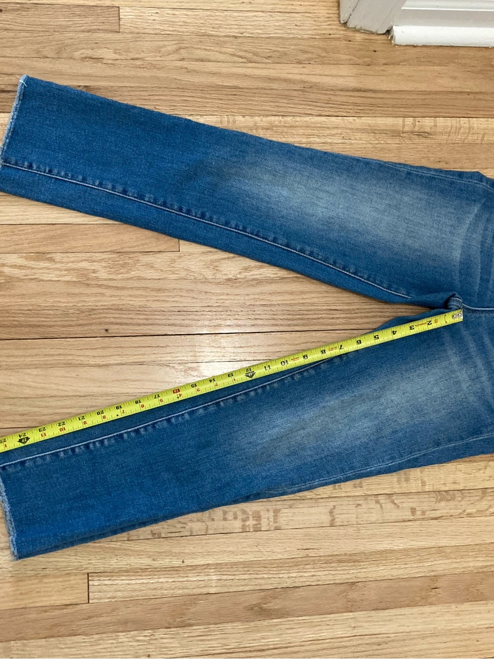 Flying Monkey Blue Flare Jeans with Faded Wash